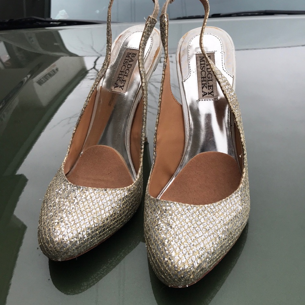 Badgley Mischka Size 8.5 Sparkly Sequin Heels